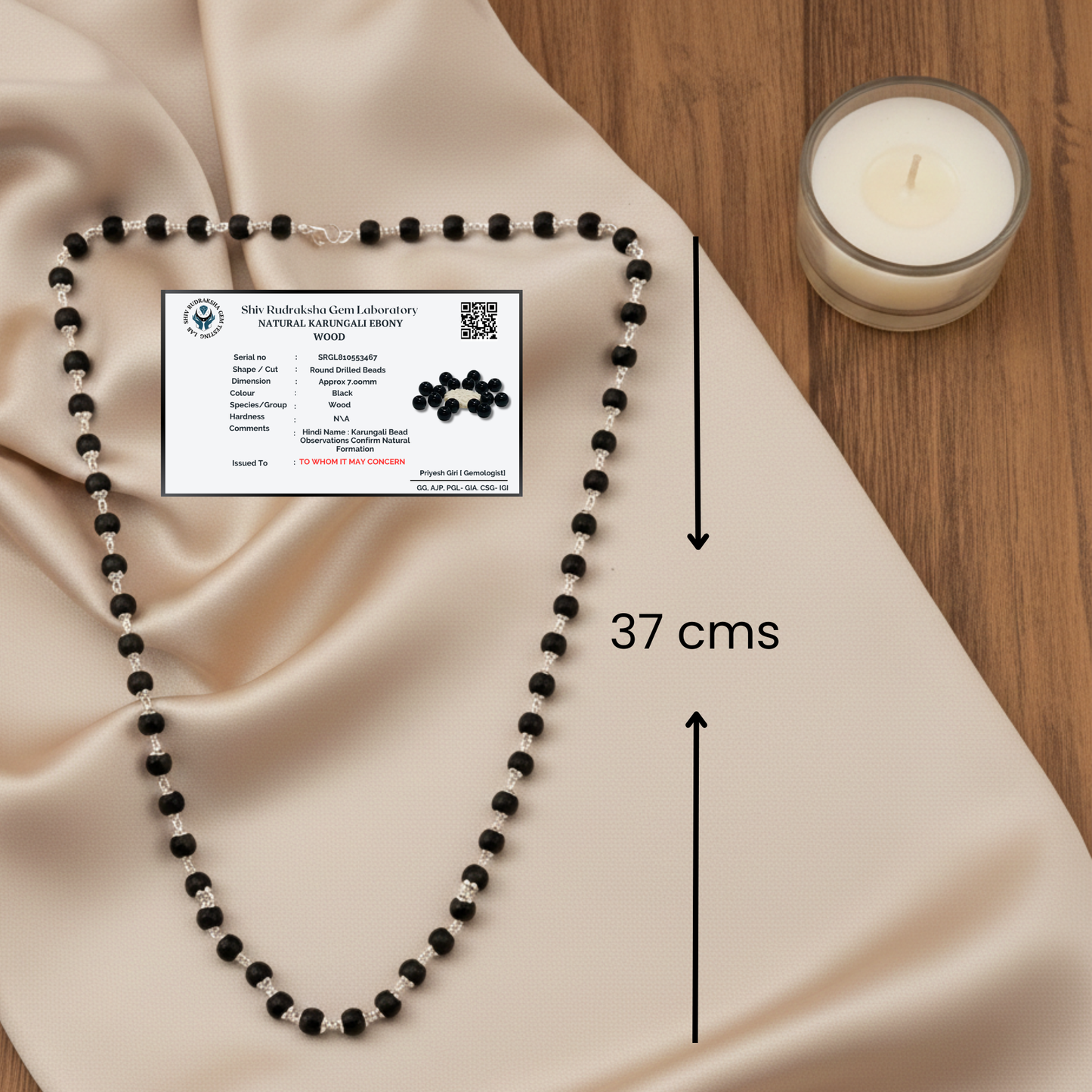 Pure Silver Plated Karungali Mala | Timeless Spiritual Elegance