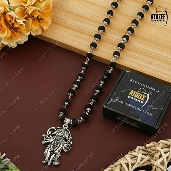 100% Original Karungali Mala with Panchmukhi Hanuman Ji Locket