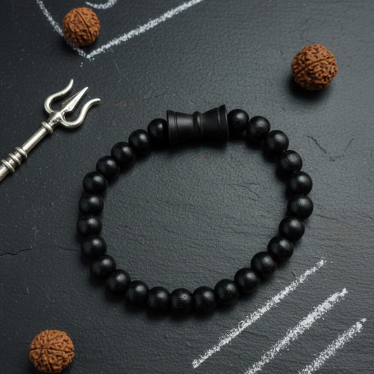 Original Karungali Bracelet with Damru