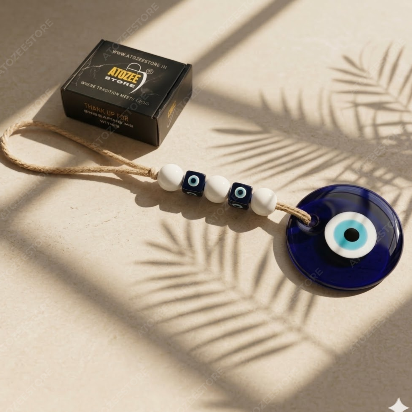 Handmade Evil Eye Wall Hanging – Symbol of Protection for Home, Car & Gifts
