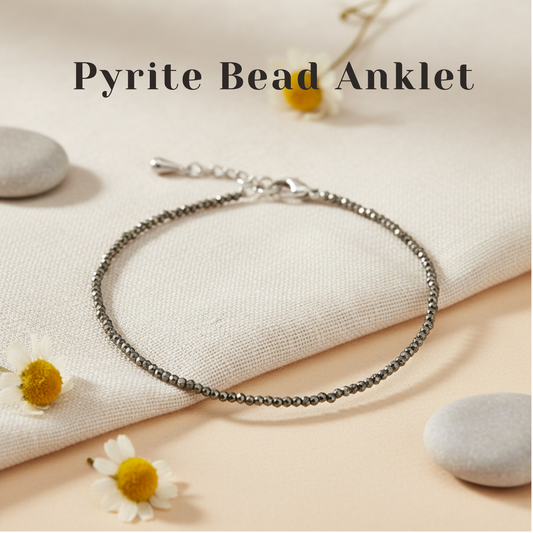 Best Selling Pyrite Bead Anklet For Womens & Girls  | Adjustable Prosperity & Confidence Anklet