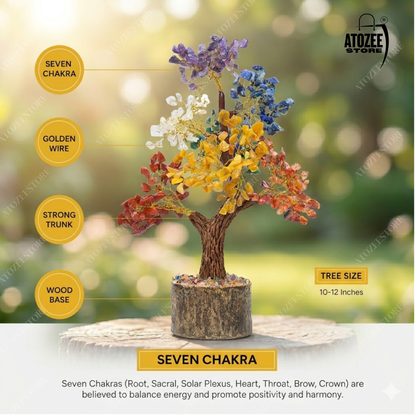 7 Chakra Healing Crystal Tree
