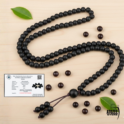 Original Karungali Mala 108+1 Beads Premium Ebony Wood Japa Mala