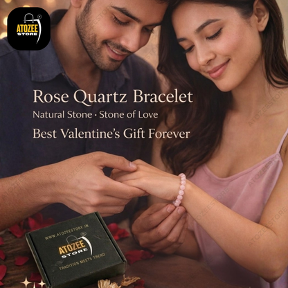Original Rose Quartz Crystal Healing Bracelet for Women & Men