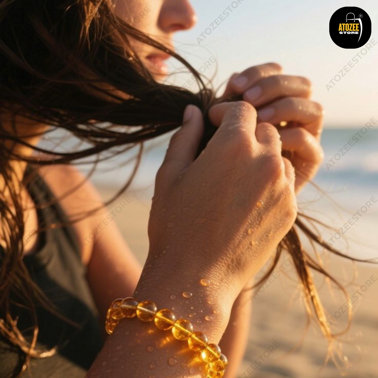 Citrine Bracelet Original Certified | Natural Yellow Crystal Bracelet for Wealth, Prosperity & Success | Men & Women | 8mm Beads
