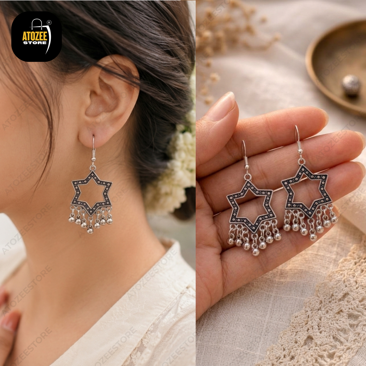 Oxidised Earrings Combo Pack of 6 – Ethnic Jewelry Set