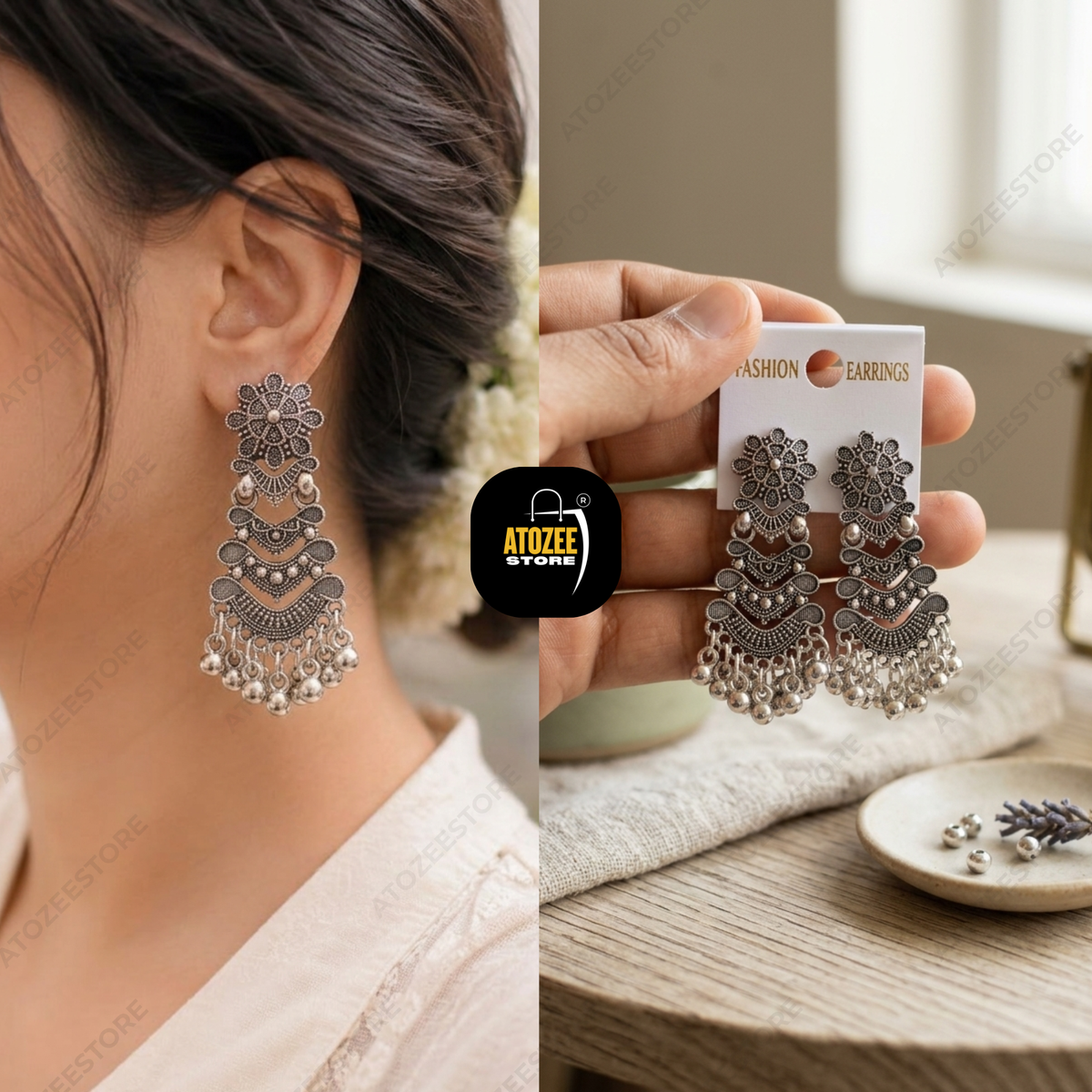 Oxidised Earrings Combo Pack of 6 – Ethnic Jewelry Set