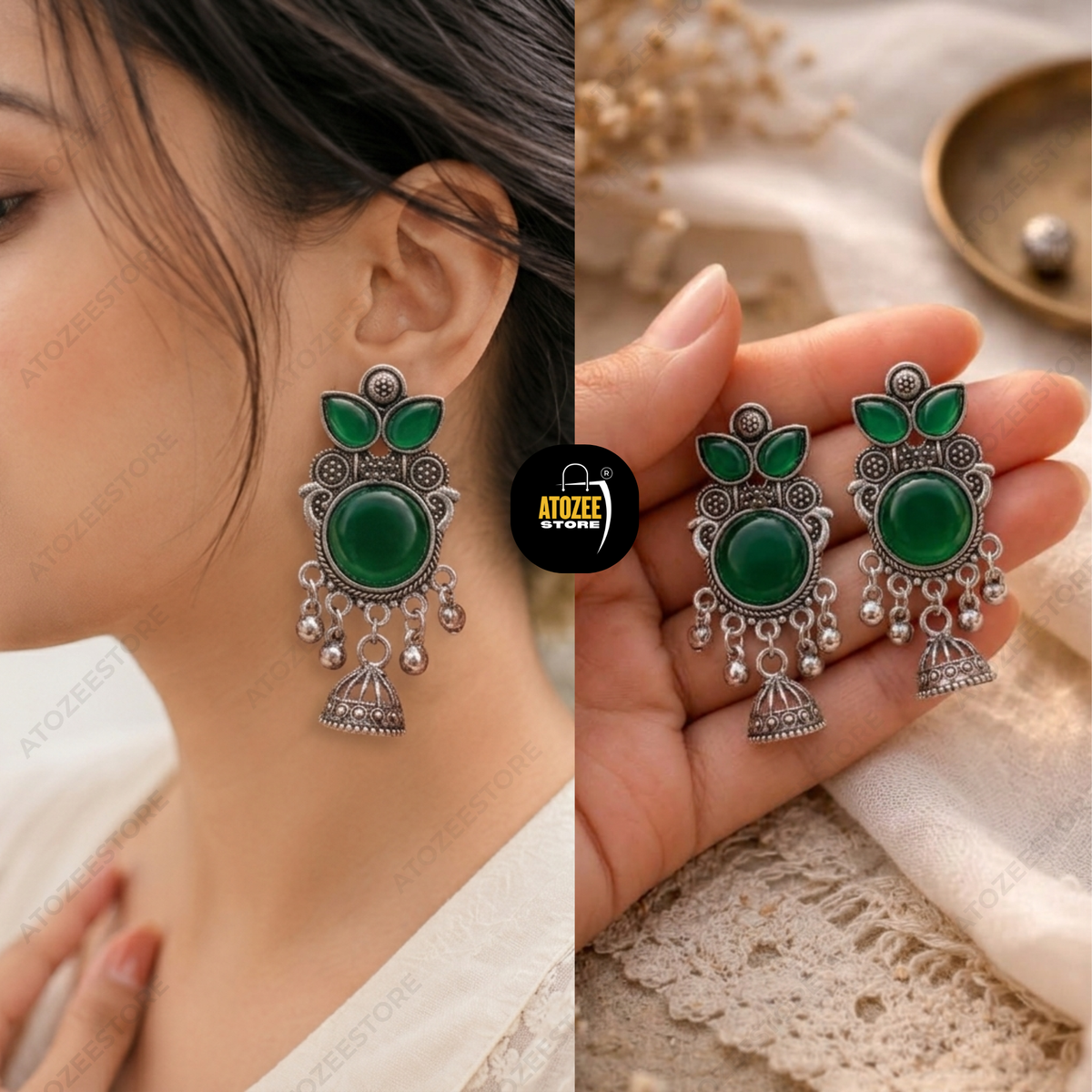 Oxidised Earrings Combo Pack of 6 – Ethnic Jewelry Set